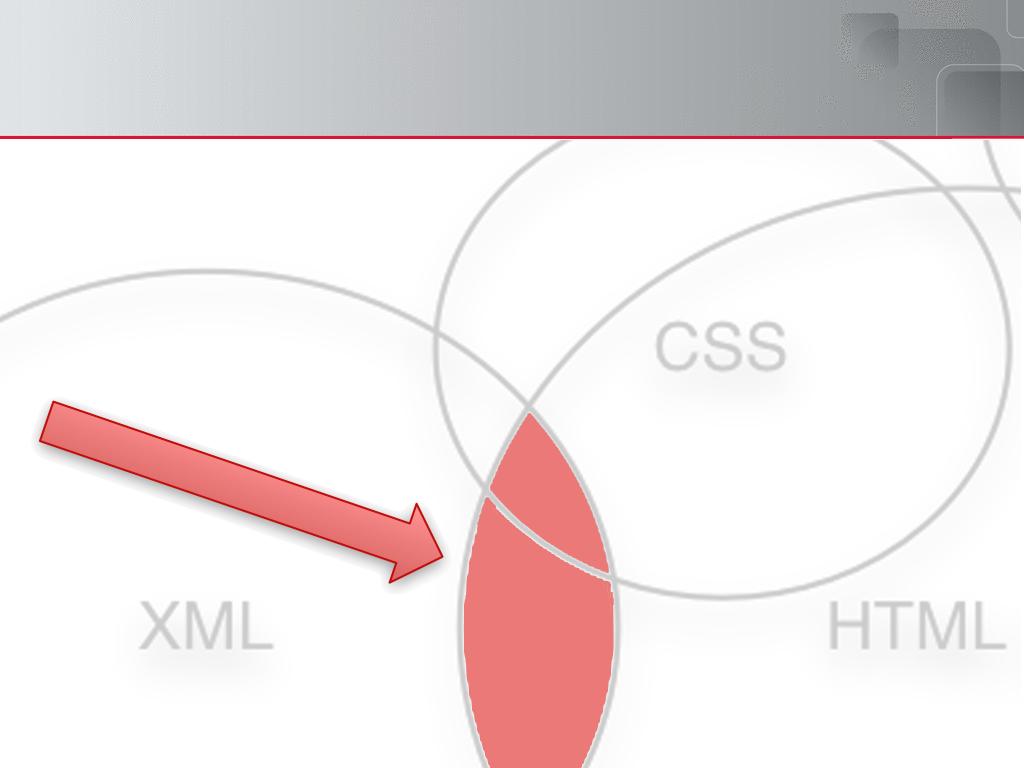 What about HTML + XML?