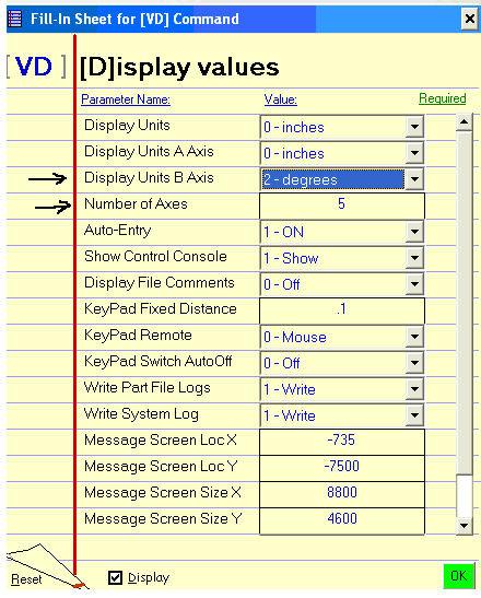 on the top menu bar. A yellow fill-in sheet will appear, as shown below.