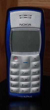 The Nokia 1100 Specifically for emerging markets: Dustproof keypad and front face Built-in