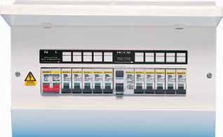 Qwikline ll consumer unit Features and benefits Fully type tested to BS EN 60439-3 and CM16 tested Unrestricted cable entry can be made from any side Totally encapsulated busbar system.