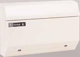 Domae consumer unit Features and benefits Highly flexible - any Domae consumer unit can be used with a single main incomer or used as a split load board Configurable on site - choose the split of