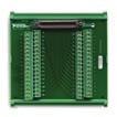 ..77750-0 TBX-68T, CB-68T 68-pin, DIN-rail mountable terminal block with screw terminals for 4 unconditioned temperature, voltage, or resistance signals as well as for excitation.