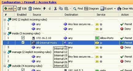 the group. Edit the Source Port: Complete these steps in order to modify the source port of an access rule. 1.