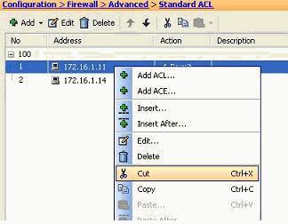 Export the Access Rule ASDM access rules bind the access list with the respective interface while ACL Manager tracks all extended access lists.