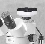 4. ADAPTING SLR OR C-MOUNT CAMERA (to trinocular model only) A. Trinocular model #420T is equipped with a port (a.) on top of binocular head.