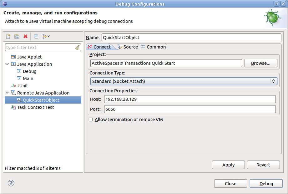 Run and debug the application Figure 3.2. Creating a debug configuration Run and debug the application Debugging the application is a two-part process.