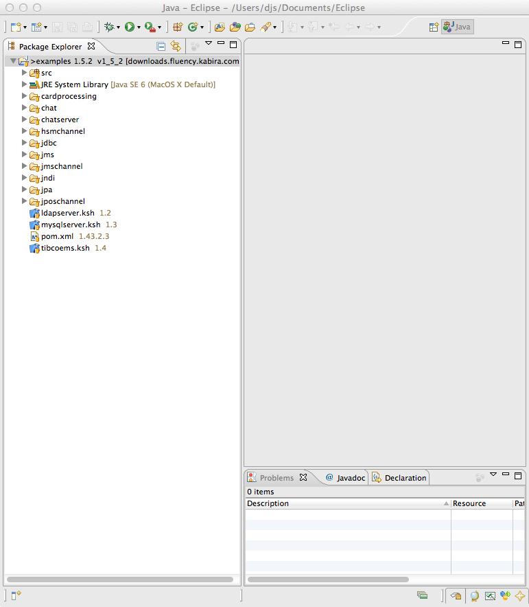 Configure Eclipse to run the JMS example Figure 4.8.