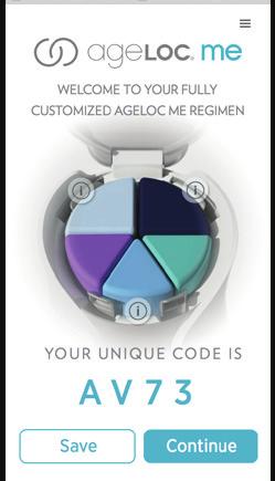 AGELOC ME ASSESSMENT One of the key components of the ageloc Me system is the assessment.
