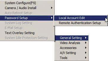PASSWORD MANAGEMENT How to Create New Usernames and Passwords Make sure you are logged into the system and select. Highlight General Setting.