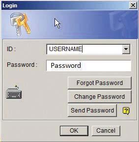 LOGIN VIEW How to Log In to Your Surveillance System The OnSite server will be in Full Screen Mode and will not allow you to exit Full Screen Mode unless the user is logged in.