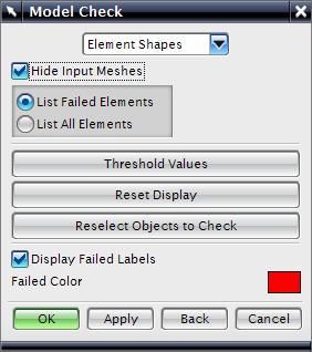 different element types User can set these values in