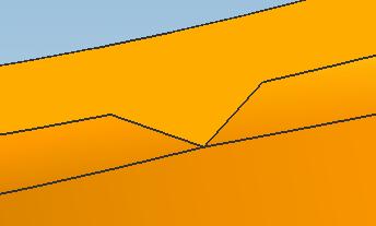 the selected polygon edge