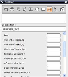 Properties Dialog to define and