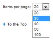 Display Set how many assets per page to