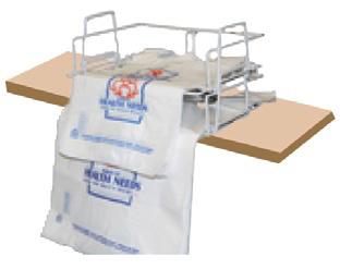 5 x 12 x 7 - Contents: 1 Rack with Hooks, 200 Assorted Plastic Rx Bags 1/CS 144-8745 PS16 Small T-Sack - 7 x 4 x 16 1000/CS 132-5026 PS18A Medium T-Sack - 9 x 5 x 18 1000/CS 132-5422 PS24A