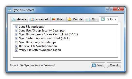 3.7 Advanced File Synchronization Options IronSync provides a large number of advanced file synchronization options allowing one to customize file synchronization operations for user-specific needs