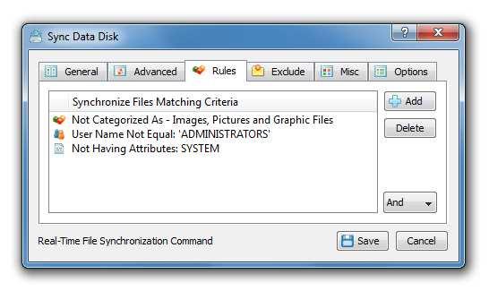 3.8 Synchronizing Specific Types of Files Sometimes, it may be required to synchronize specific types of files or groups of files according to user-specific needs and requirements.