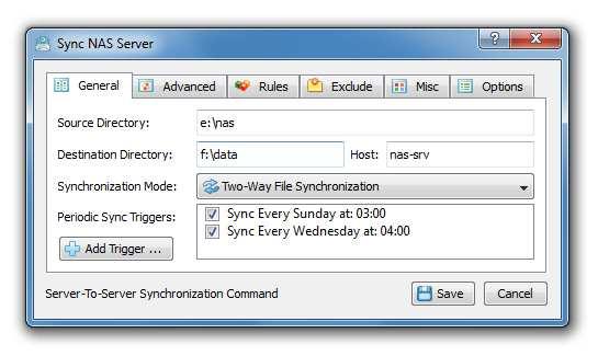 3.4 Server-To-Server File Synchronization Commands Server-to-Server file synchronization commands can synchronize files directly between two IronSync Servers without using network shares and