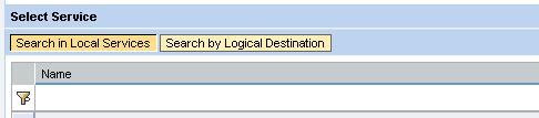 Click in the SAP WebSphere WebService Navigator the Service ServicesRegistrySIPort as shown below which will lead to the next page.