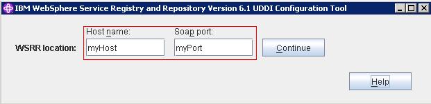 4.1.2.1 Configuration Using the UDDI Config Tool Start the UDDI Configuration Tool by starting the ConfigureUDDI.