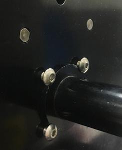 (4) 8-32 x 1/4 button head socket screws as shown below.