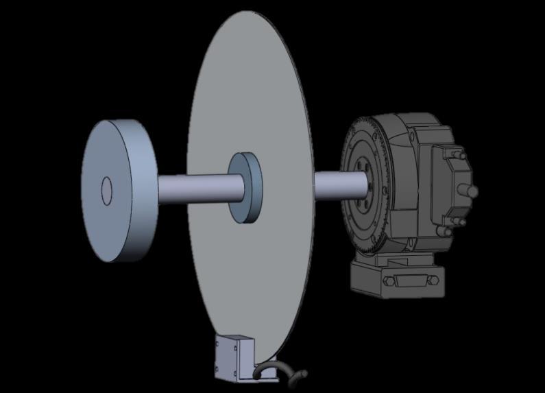 system. It provides a contactless rotation around axle and motion can be corrected by direct drive motor mounted together with air bearing in the base rotation stage [9].