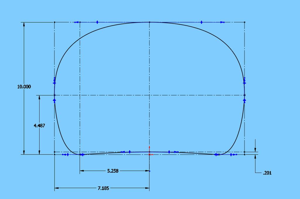 Modifying the coefficients of our equations allows us to approach almost an infinite variety of ovoid forms however from a construction/design standpoint it does not offer us a viable solution for