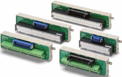 Standard-type Connector- Conversion Units XWB CSM_XWB_DS_E Simplifies Connector and terminal block replacement, and requires less in-panel wiring. Mount to DIN Track or via screws.