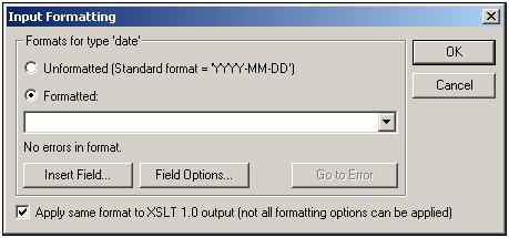 Input Formatting can also be used to format the result of an Auto-Calculation.