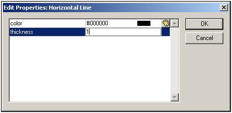 246 User Reference 8.5.5 Horizontal Line Insert The Horizontal Line command inserts a horizontal rule at the cursor insertion point.