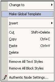 324 User Reference 8.12 Context menus Context menus Context menus are opened by right-clicking a StyleVision Power Stylesheet component in the Design Window.
