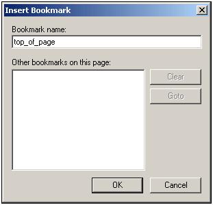 56 Tutorial Inserting bookmarks and hyperlinks 3.8 Inserting bookmarks and hyperlinks You can create bookmarks (anchors) and hyperlinks in the HTML output.