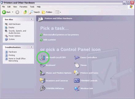 Click on the [Printers and Other Hardware] icon in the Control Panel.