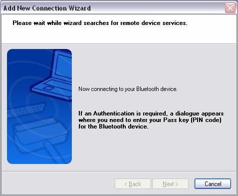 Bluetooth device detection will commence.