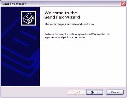 service has been configured. 1. Double-click on the [Fax] icon in the Control Panel. The [Fax Console] window will appear. 2.