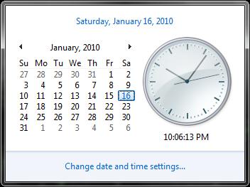 THE CLOCK Windows uses the date and time settings to identify when files are created or modified.