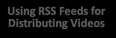 Using RSS Feeds for