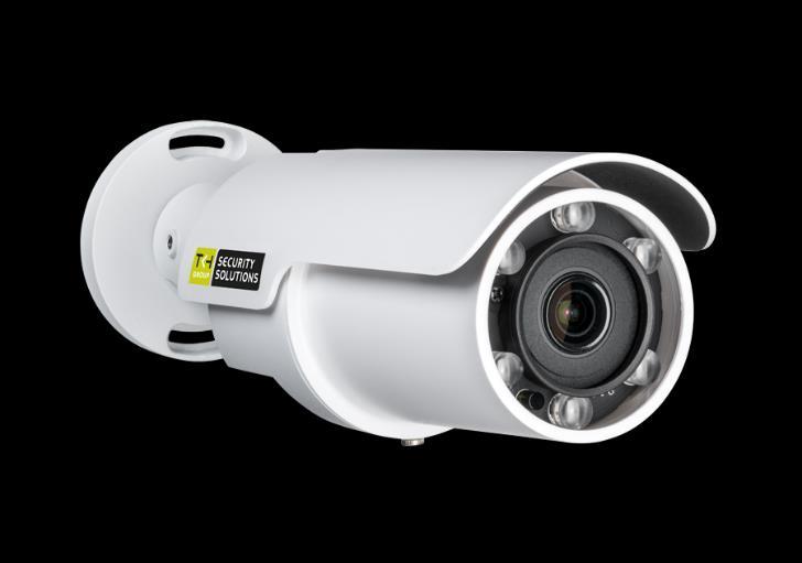 Network bullet camera, 3-9 mm AF zoom, 3MP, H.264/MJPEG, P-Iris, IR, WDR, IP66 1/2.8" CMOS 3MP @ 30 fps Auto-Focus 3-9 mm zoom lens 120 db WDR Quad-stream H.