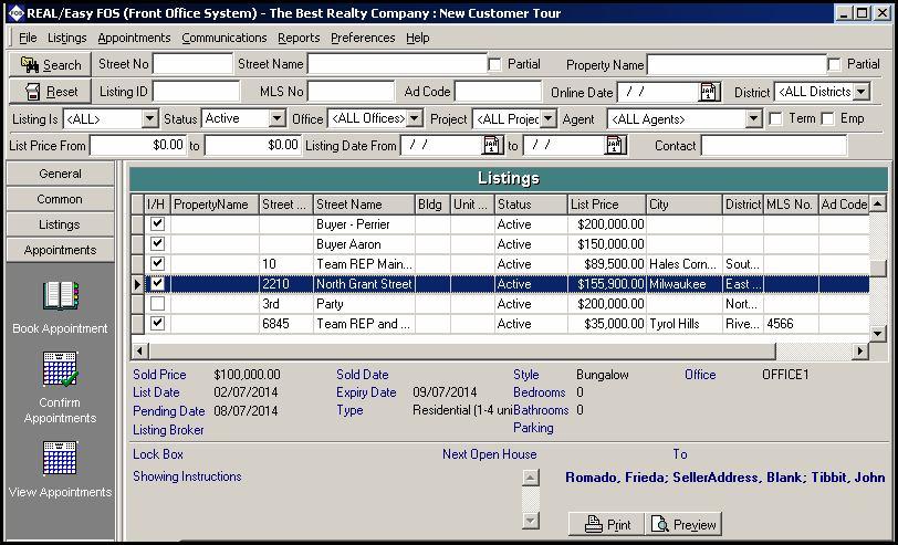 Beginners Tour of FOS REAL/Easy BOS Version 17 Beginners Tour of REAL/Easy Front Office System FOS This reference provides a tour of the FOS system