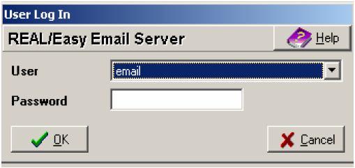 the email server will start