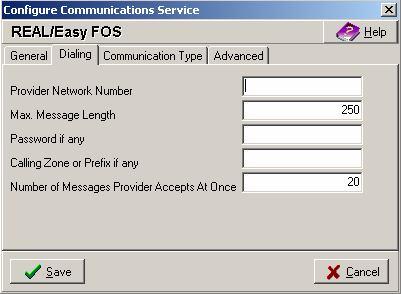 Provider Network Number This is the network access number provided by your communications supplier to gain access to their paging/messaging computer. Max.