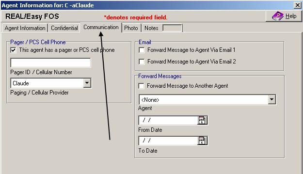 check this box if the agent has a pager or PCS Cell Phone which they