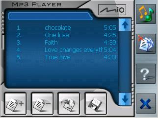 4.4 Using the Play Lists By default the system will automatically load all MP3 files in the play list. You can also create your own play lists for future use. Creating a Play List 1.