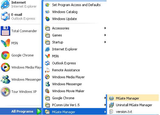 MGate Manager Configuration Starting MGate Manager MGate Manager is a Windows-based utility that is used to configure the MGate 5105-MB-EIP.