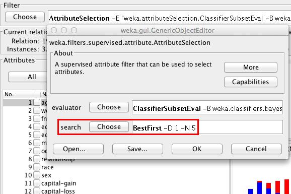 Attribute Selection Example As the