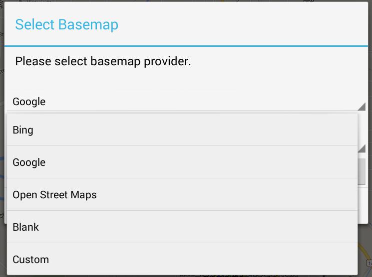 Select Project A project must be selected before a user can add or modify map data.