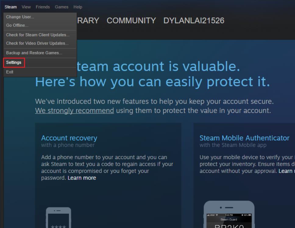 Steam overlay and streaming Please refer to the steps below to turn off Steam overlay