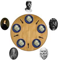 Dining Philosophers Problem Five philosophers spend their time eating and thinking. They are sitting in front of a round table with spaghetti served.