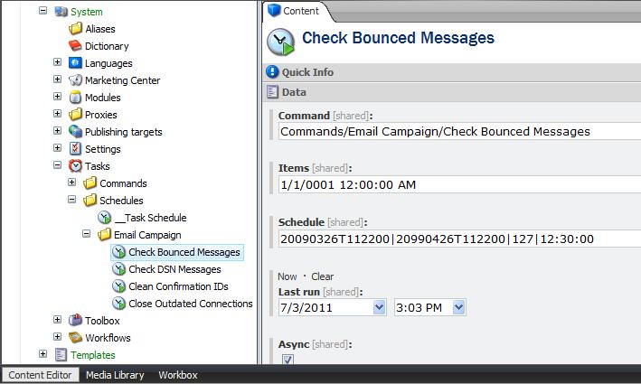 3.1 Configuring the E-mail Campaign Manager This section contains practical advice on configuring the module. 3.1.1 Configuring Sitecore Application Center To be able to send Email Campaign messages you must configure SAC.