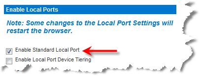 Chapter 4: KX III Administration Configuring KX III Local Port Settings Note: Some changes you make to the settings on the Local Port Settings page restart the browser you are working in.